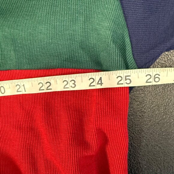 VTG Company Collection Color Block Cardigan Embroidered Preppy Academic Size XL - Picture 3 of 8